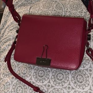 Off white binder bag